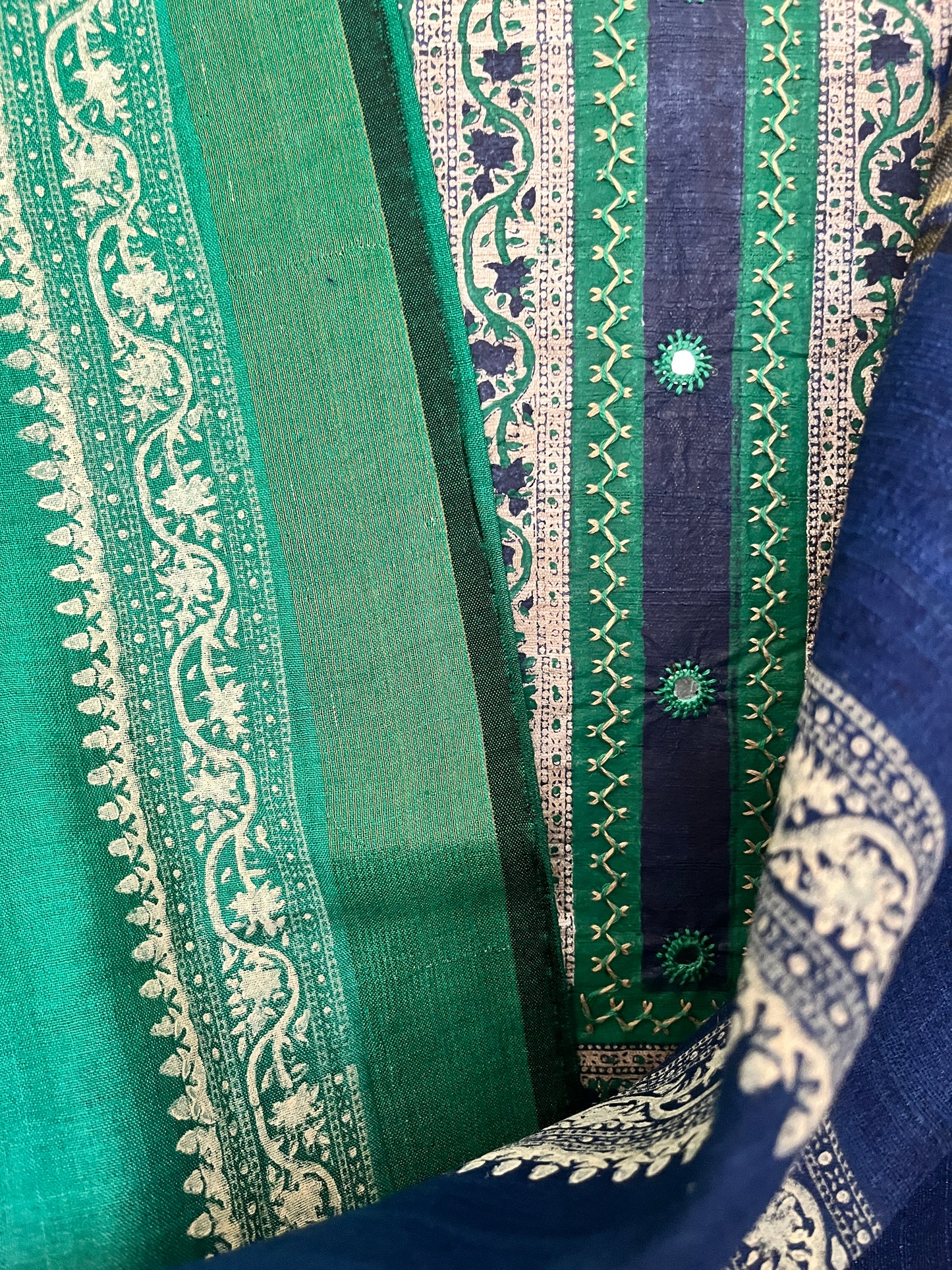 Tusssar silk suit