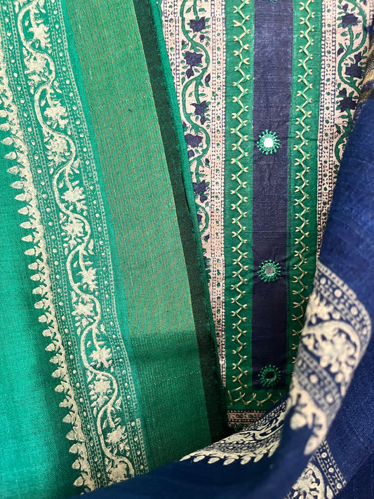 Tusssar silk suit