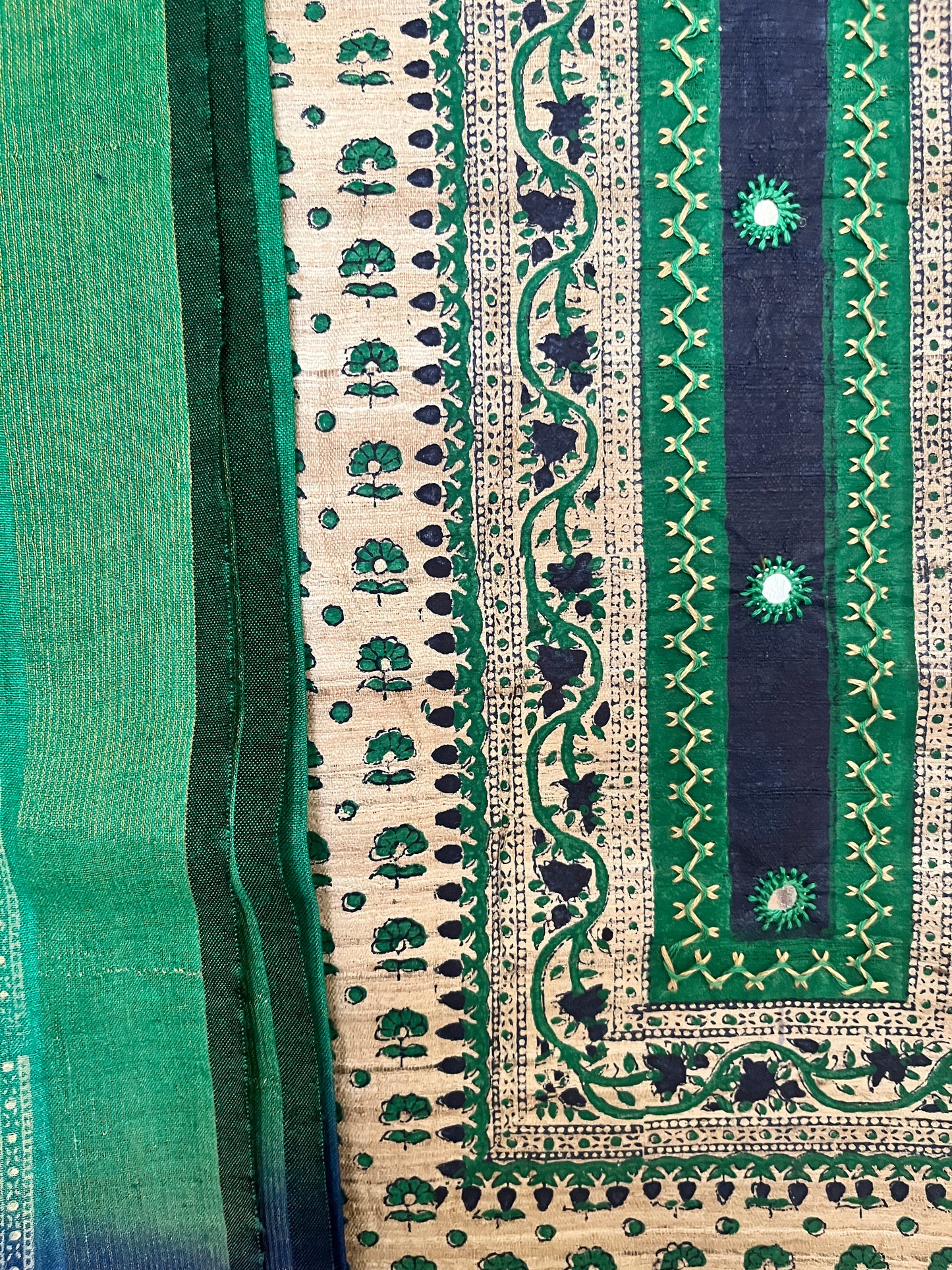 Tusssar silk suit